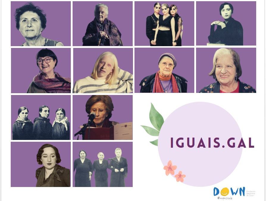 Down Compostela estrena la exposición “Iguais.gal” con motivo del Día de la Mujer