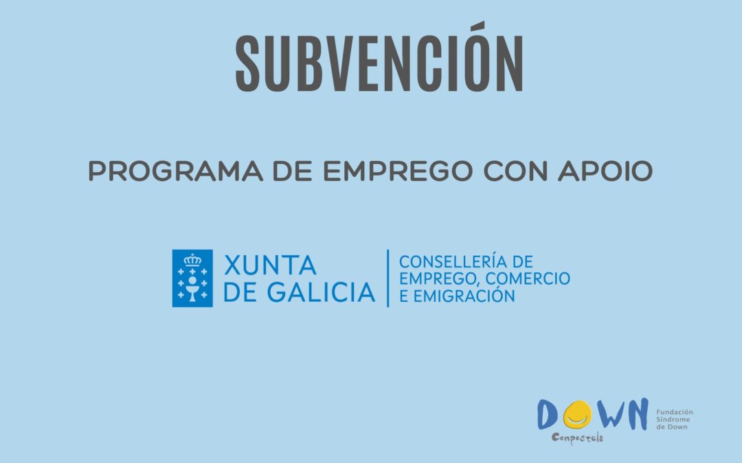 Down Compostela recibe unha achega da Consellería de Emprego para financiar o programa de Emprego con apoio